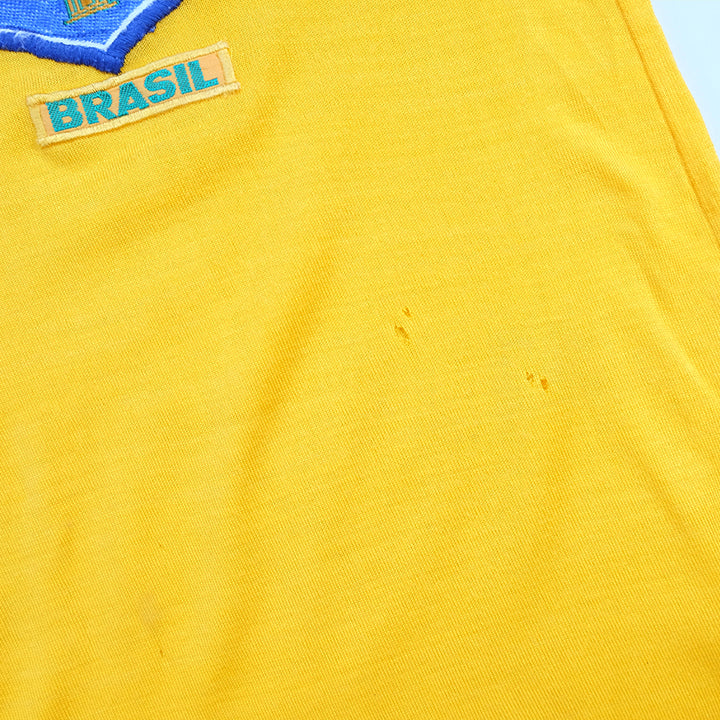 Vintage RARE 1980s Brazil Football Jersey - L