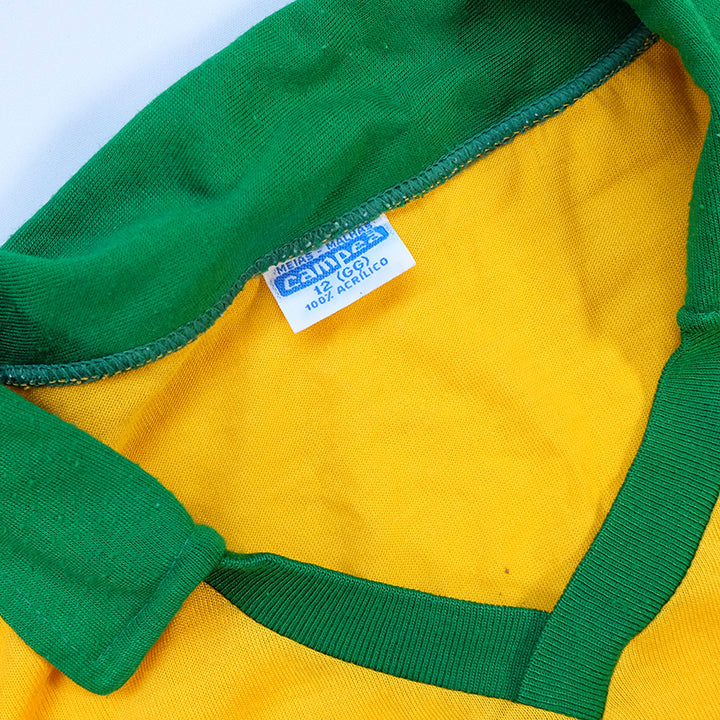 Vintage RARE 1980s Brazil Football Jersey - L