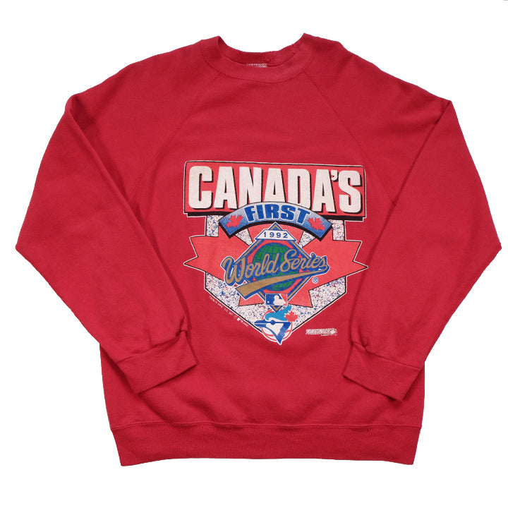 Vintage 1992 Blue Jays World Series Crewneck - L