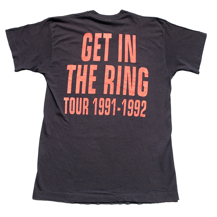 Vintage 1991-92 Guns N Roses Civil War Get In The Ring Tour T-Shirt - L
