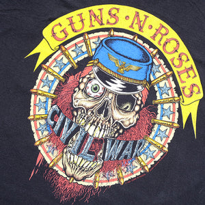 Vintage 1991-92 Guns N Roses Civil War Get In The Ring Tour T-Shirt - L