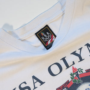 Vintage 1992 Olympics USA Graphic Single Stitch T-Shirt - XL/XXL