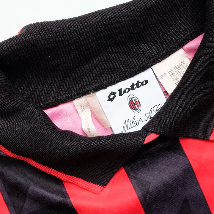 Vintage RARE 1993 AC Milan Lotto Motta Long Sleeve Jersey - L