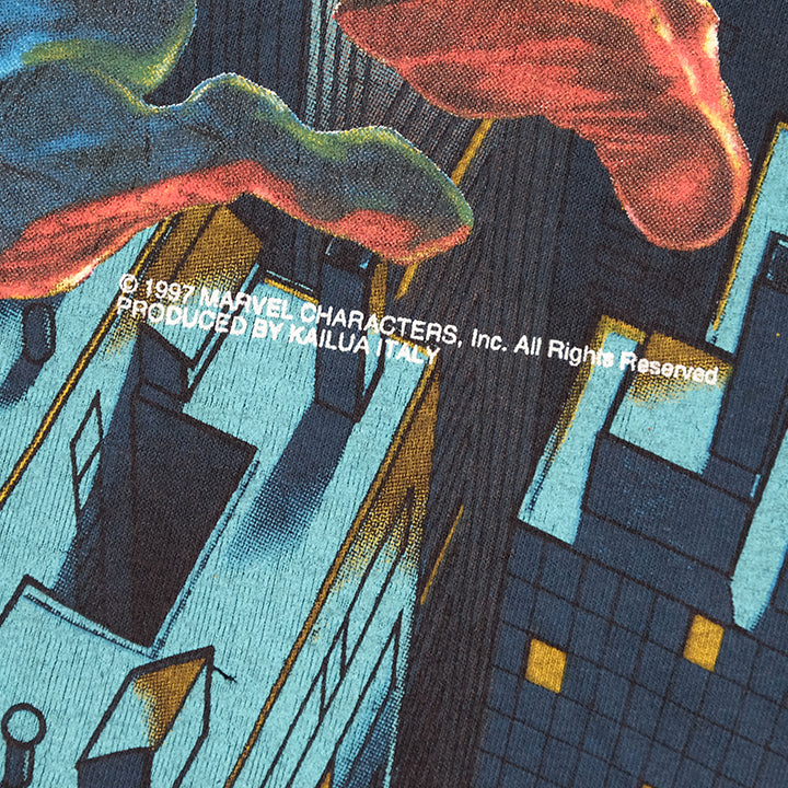 Vintage 1997 Marvel Spiderman Single Stitch T-Shirt - M/L