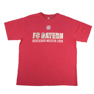 Vintage 2008 Adidas Bayern Munich T-Shirt - XL