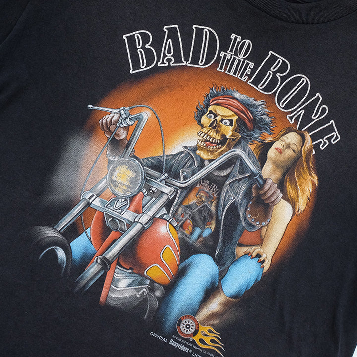 Vintage RARE 3D Emblem Easy Rider Bad To The Bone T-Shirt - XL
