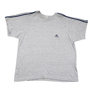 Vintage 80s Adidas Stripe T-Shirt - L