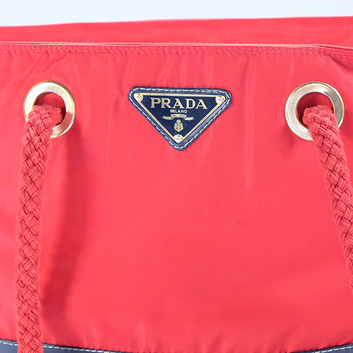 Vintage Prada Classic Nylon Logo Handbag