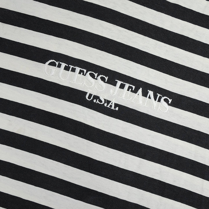 Guess black and white striped shirt sales