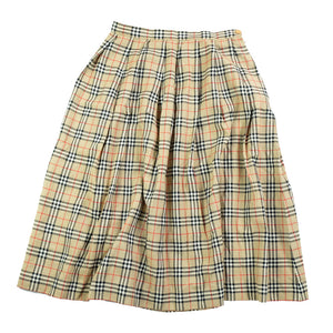 Vintage RARE Burberrys WOMENS Classic Check Skirt Made In England - 10