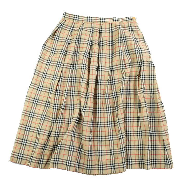 Vintage RARE Burberrys WOMENS Classic Check Skirt Made In England - 10