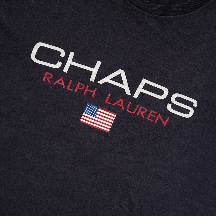 Vintage RARE Chaps Ralph Lauren Big Spell Out T-Shirt - XL