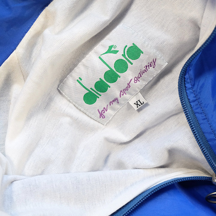 Vintage Diadora Tape Spell Out Spray Jacket - XL