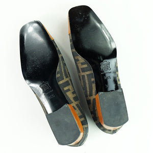 Vintage Fendi Zucca Shoes - sz 36.5
