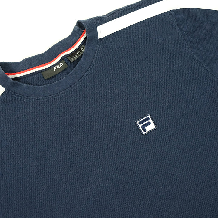 Vintage Fila Logo Waffle T-Shirt - S