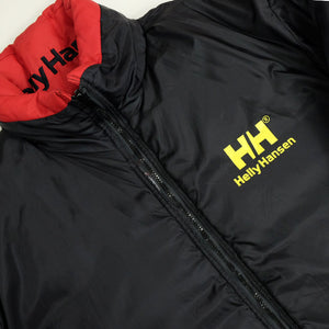 Vintage RARE Helly Hansen Reversible BIG Spell Out Puffer Down Jacket - XL