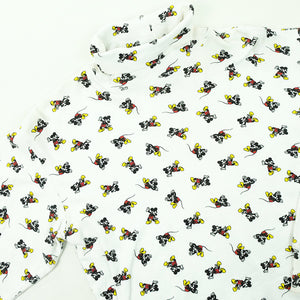 Vintage Mickey Mouse All Over Print Turtleneck - S