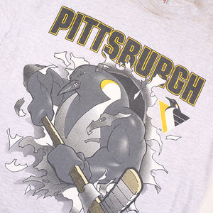 Vintage Pittsburgh Penguins Front & Back Graphic T-Shirt - M
