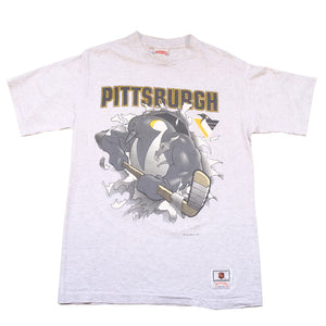 Vintage Pittsburgh Penguins Front & Back Graphic T-Shirt - M