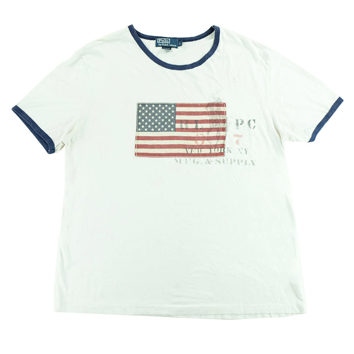 90s Polo Ralph Lauren Big Flag T Shirt L Steep Store