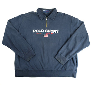 Polo Sport Ralph Lauren Embroidered Spell Out Quarter Zip - XL