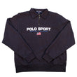 Load image into Gallery viewer, Vintage RARE Polo Sport Ralph Lauren Embroidered Spell Out Quarter Zip Sweatshirt - M/L
