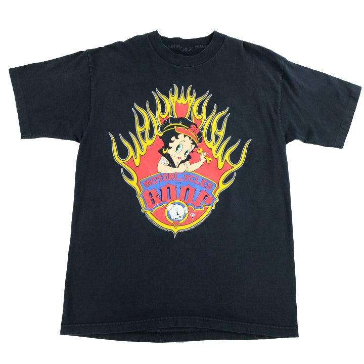 Vintage 1994 Rare Betty Boop Motorcycles Front & Back Graphic T-Shirt ...