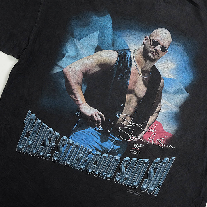 Vintage RARE 1998 Stone Cold Steve Austin Front & Back Graphic T-Shirt - L