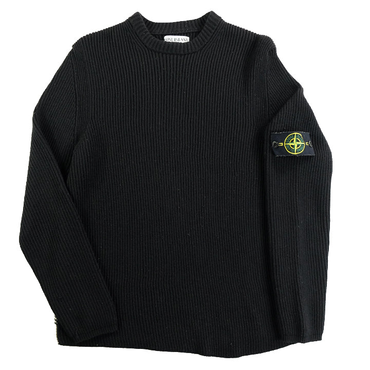 Stone Island AW 2004 Ribbed Wool Sweater Made In Italy - M