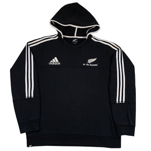 Vintage Adidas All Black Rugby Hoodie - M