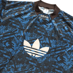 Vintage RARE Adidas All Over Print Big Logo Jersey - XL