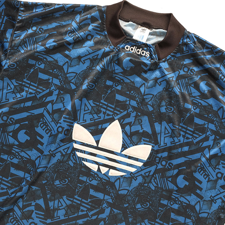 Vintage RARE Adidas All Over Print Big Logo Jersey - XL