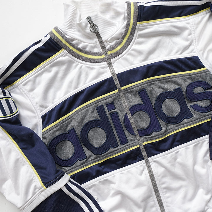 Vintage Adidas Big Spell Out Track Jacket - S