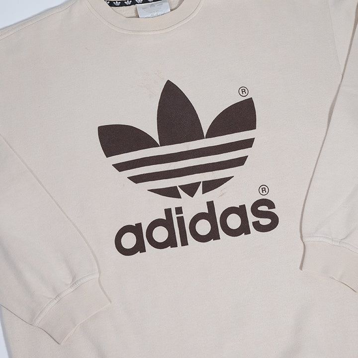 Vintage Adidas Big Logo Crewneck - XL