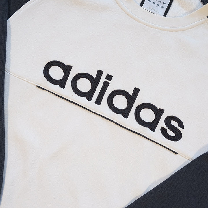 Vintage Adidas Embroidered Spell Out Crewneck - L