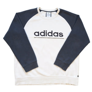 Vintage Adidas Embroidered Spell Out Crewneck - L