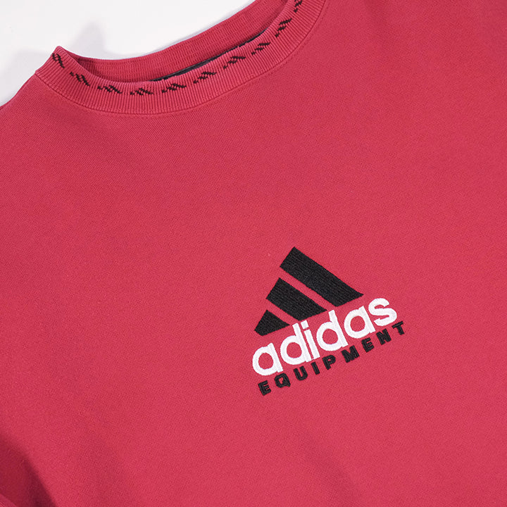 Vintage RARE Adidas Equipment Embroidered Heavy Weight Crewneck - L