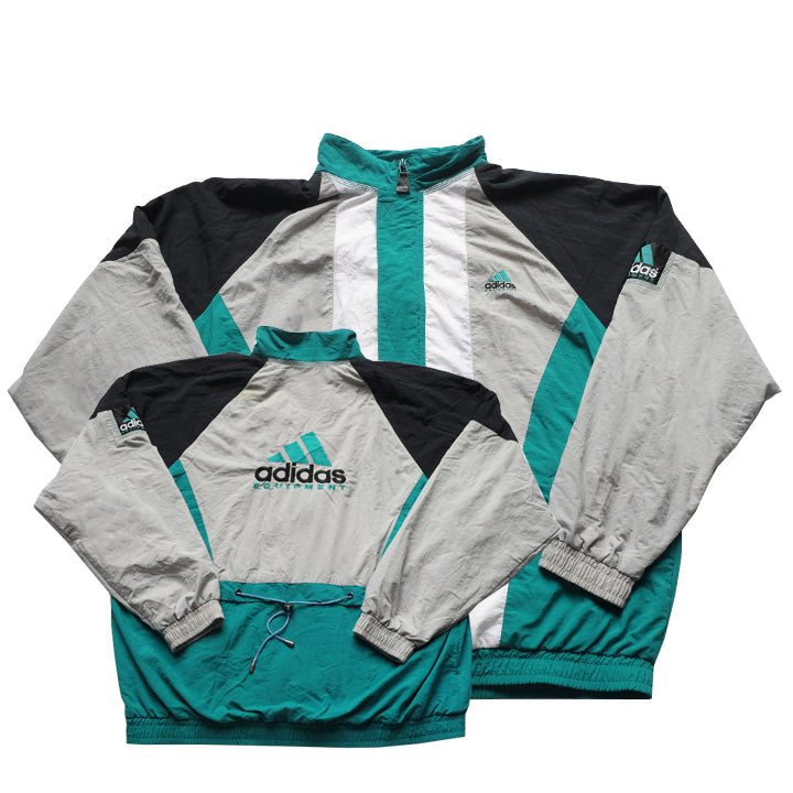 Vintage Adidas Equipment Big Embroidered Spell Out Jacket - L