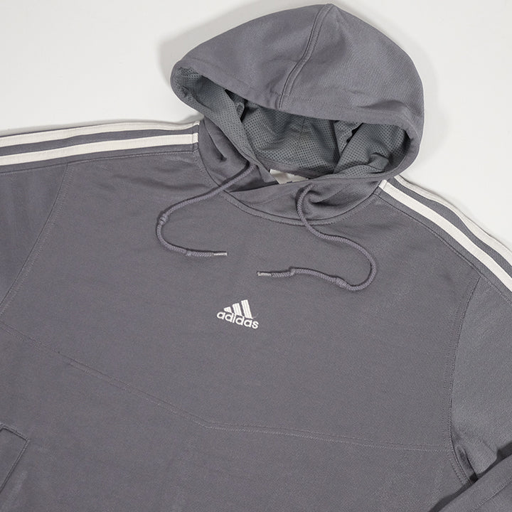 Vintage Adidas Embroidered Centre Logo Hoodie - M