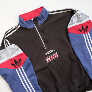 Vintage RARE Adidas Team Quarter Zip Sweatshirt - L