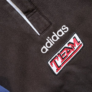 Vintage RARE Adidas Team Quarter Zip Sweatshirt - L