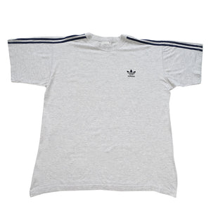 Vintage 80s Adidas Stripes Logo  T-Shirt - XL