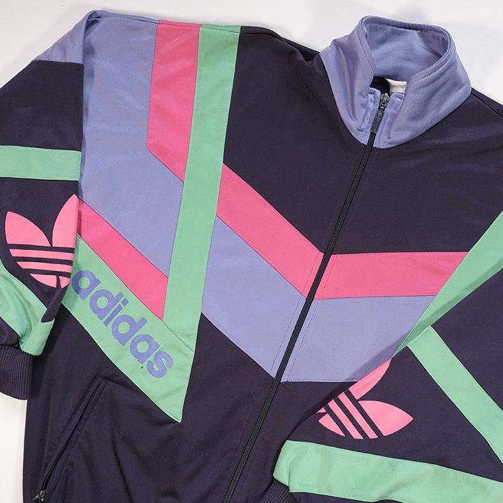 Vintage RARE Adidas Logo Track Jacket - L