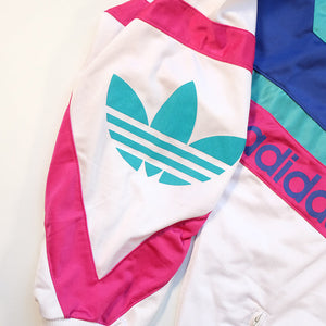 Vintage 80s Rare Adidas Logo Track Jacket - L