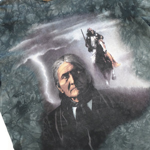 Vintage American Indian Acid Wash Graphic T-Shirt - XL