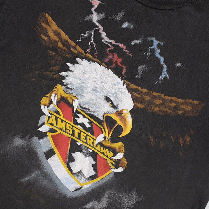 Vintage Amsterdam Eagle Graphic Single Stitch T-Shirt - L