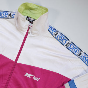 Vintage Asics Tape Logo Track Jacket - M