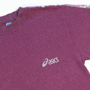 Vintage Asics Tape Spell Out T-Shirt - L