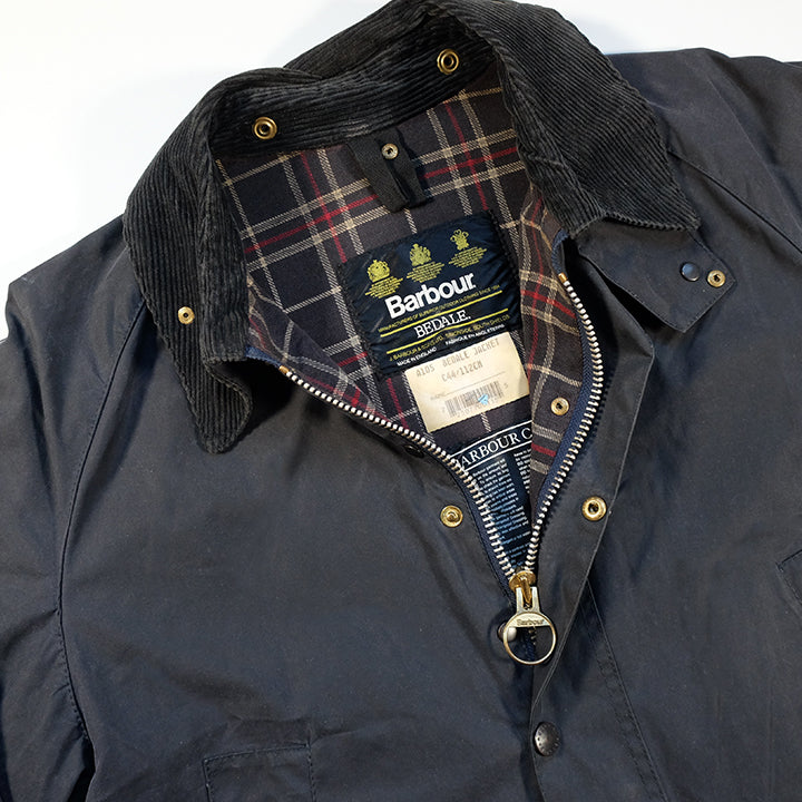 Vintage Barbour Bedale Wax Jacket Made In England - L