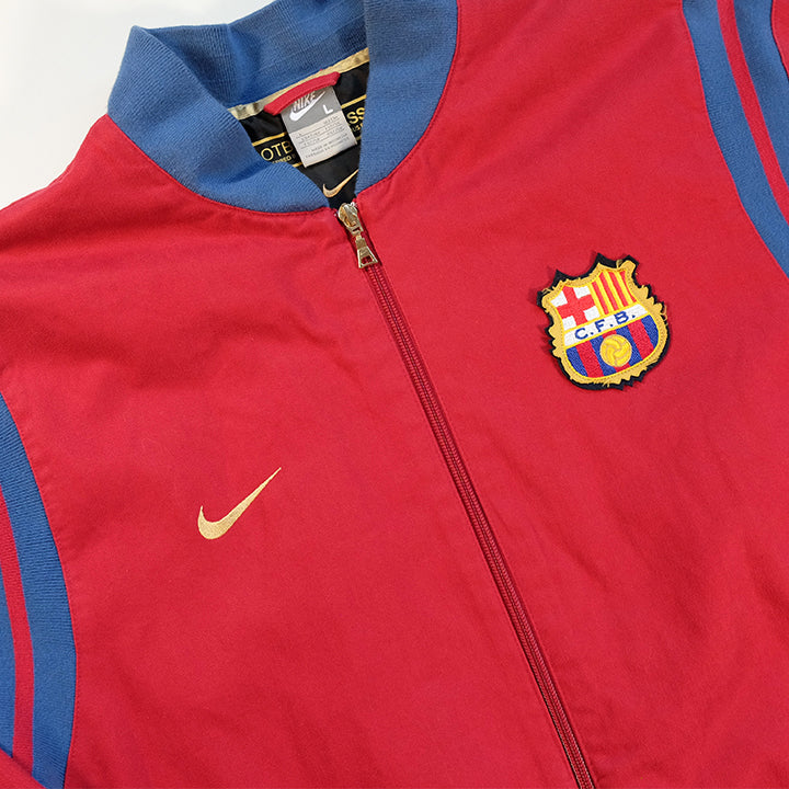 Vintage Nike Barcelona Embroidered Logo Heavy Weight Jacket - L